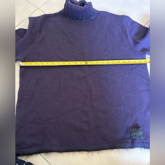 Moschino Jeans men's wool mohair blend turtleneck sweater - Picture 11 of 12